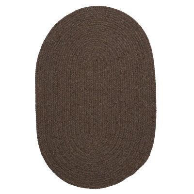 Navarrette Braided Bark Brown Rug