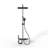 4-In-1 Shower System With LED Display Ceramic Valve And 3 Spray Modes