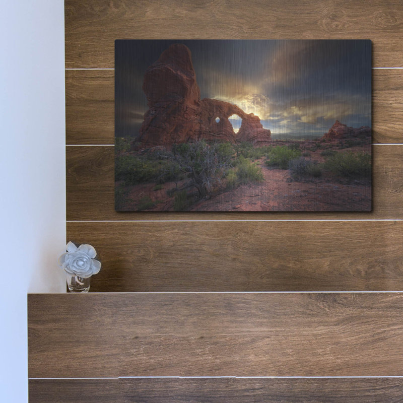 «Sunset Through Turret Arch» par Rick Berk, H 12 po x l 16 po