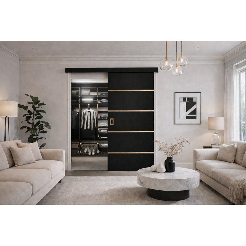 Door Werdi 1, 106cm x 205cm, Black