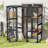 Outdoor Cat Enclosure with Double Doors and Multiple Platforms-309807289
