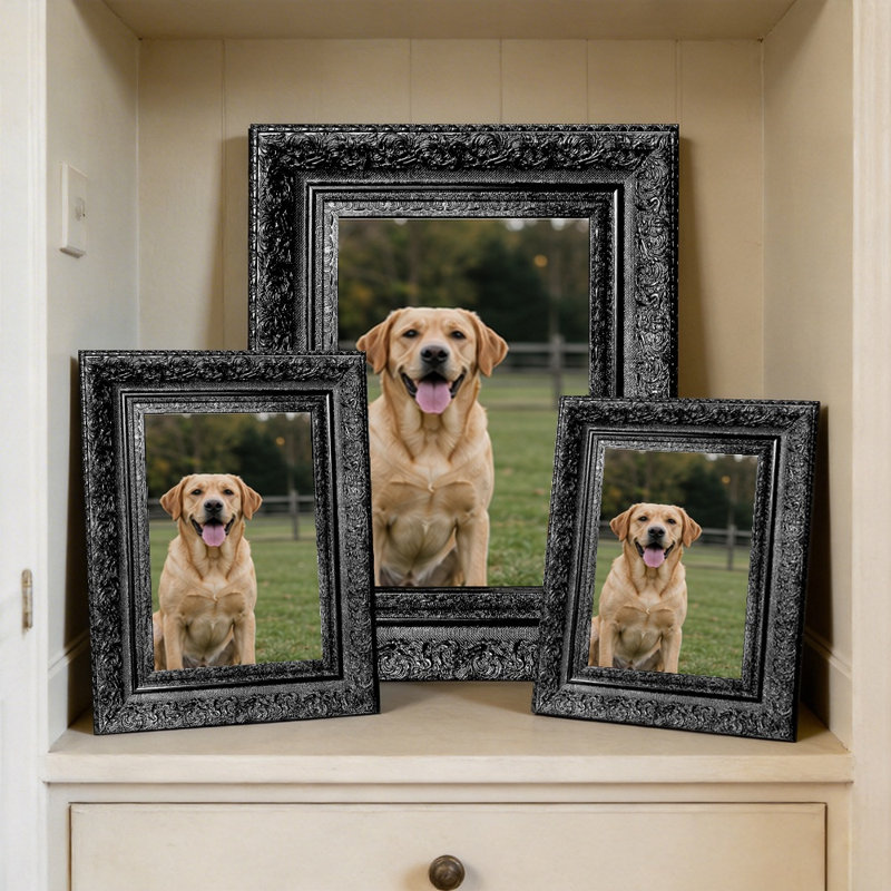 Cadre photo sophistiqué noir 1PC 11 "x 14" avec cadre PS léger, Black, 1, L 11 po x H 14 po
