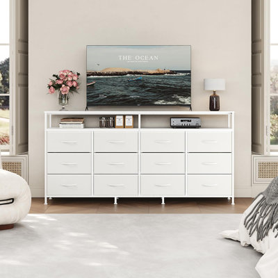 160cm W 12 - Drawer Chest of Drawers