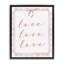 Cadre flottant «Cursive Love and Bow», design par Lucille Price-1788063680-1788063684