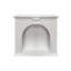 White Manufactured Wood Freestanding Fireplace
