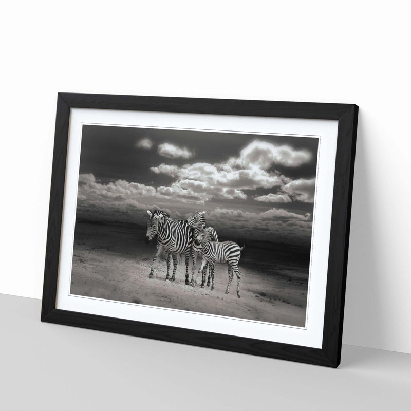 Single Picture Frame Print, Black