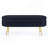 43.5-Inch Flannel Oval Storage Ottoman Bench With Metal Legs-1406882141