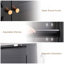 Armoire de rangement à 2 portes en métal avec tablettes réglables et armoire de rangement en acier-1787615044
