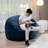 Ava 4ft Velvet Giant Compression Foam Chair-61721982