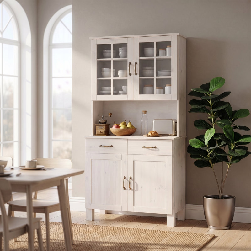 Martindale 85cm Solid Wood Sideboard, White