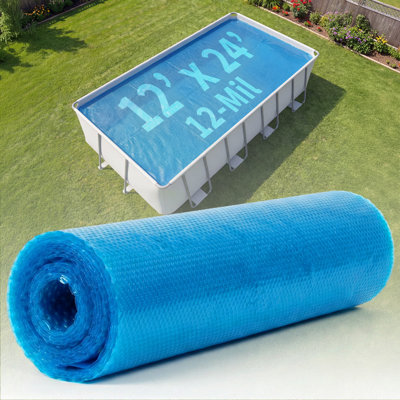 Solar Blanket for Rectangular In-Ground Pools - Blue
