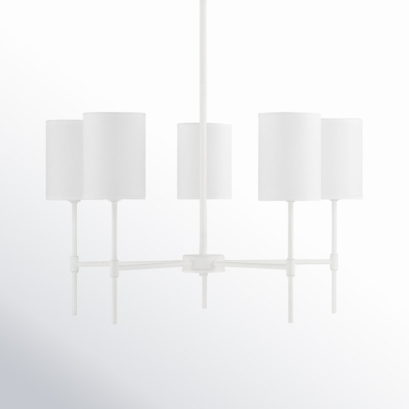 Ebers 5-Light Chandelier In Bisque White
