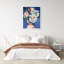 Beautiful Floral Hair - Peinture encadrée sur papier-77340606-77340609