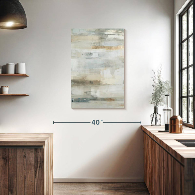 Avery Neutral Horizontal Abstract I, 36" H x 24" W