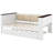 Wood Daybed With Storage Shelves-940255712