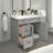 36'' Bathroom Drawers Vanity Set Sink Base with 37" Resin Sink Top Combo-98901608