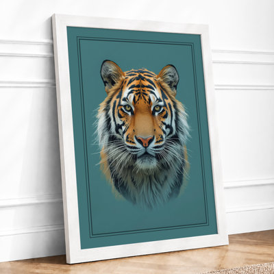 Tiger's Gaze Realism - Framed Print