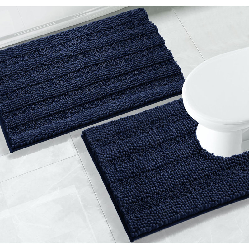 Abbieleigh Chenille Non-Slip, Navy