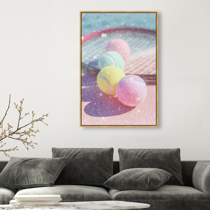 Candy Court Print by Oliver Gal, 31"H x 21"W, Gold Floater Frame