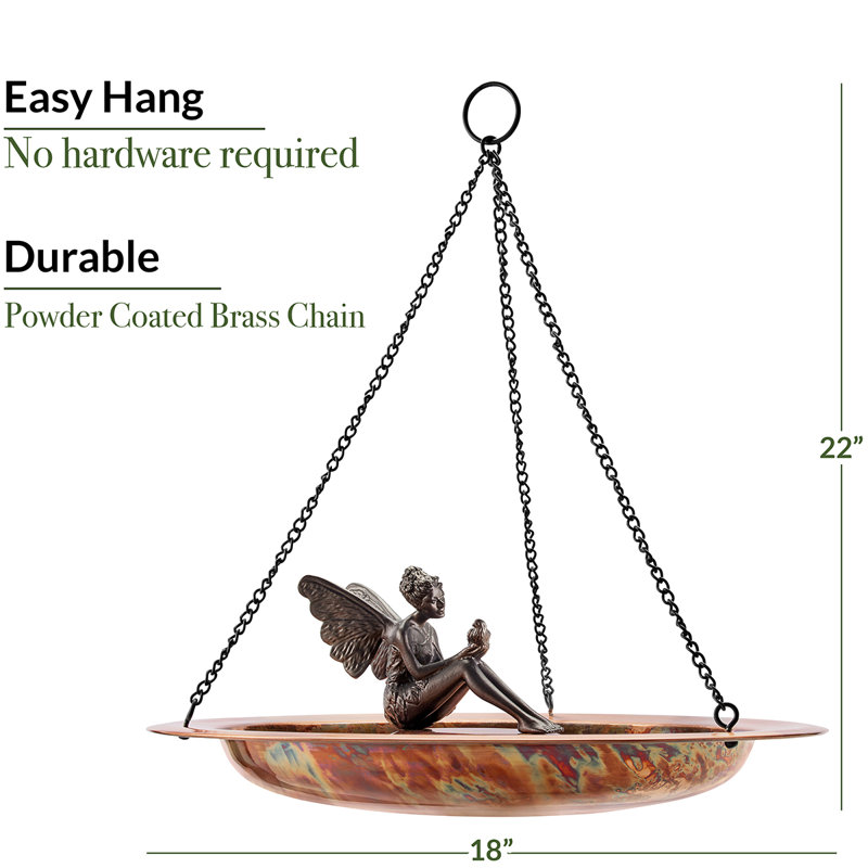 Buckleys Copper Hanging Birdbath