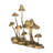 Hareton Cast Iron Gold Mushroom Table Accent