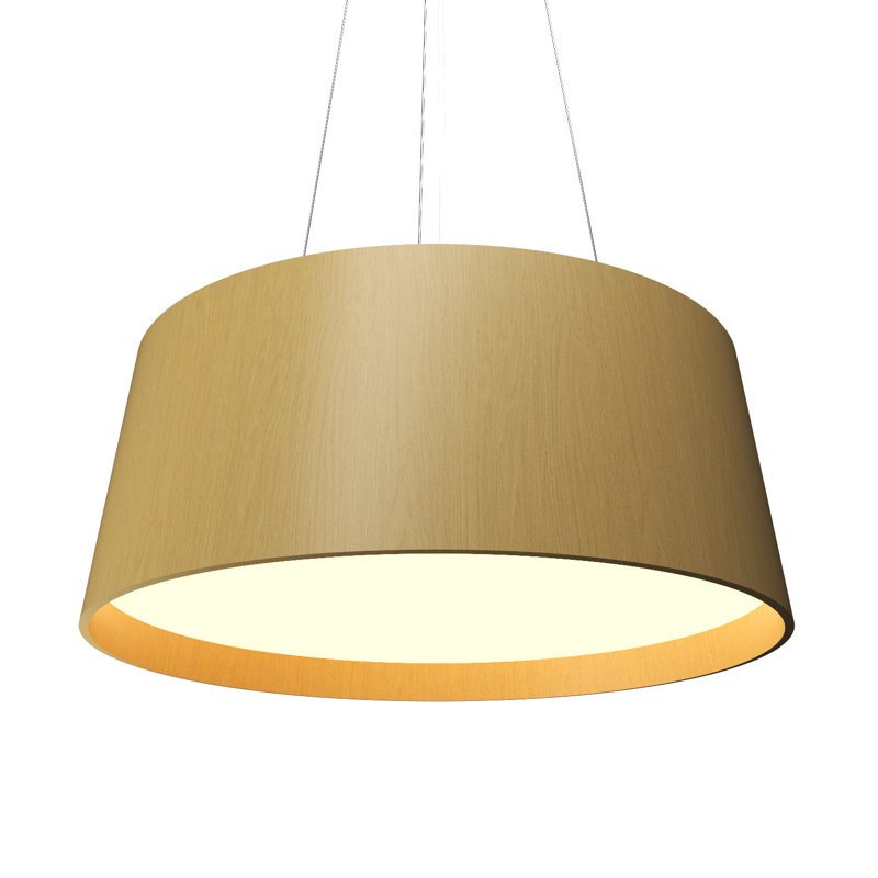 1 - Light LED Single Pendant, Organic Gold