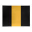 Tapis noir/doré rayé-48802121