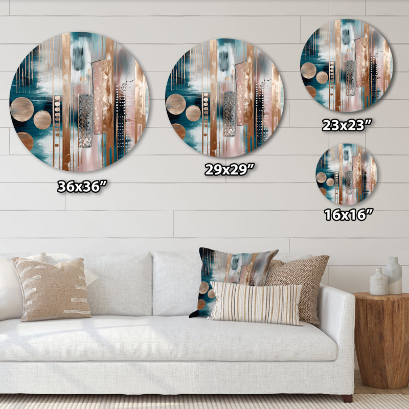 Marbre doux formes et lignes marbrées IV - Décoration murale abstraite en métal marbré, H 36 po x l 36 po x P 1 po