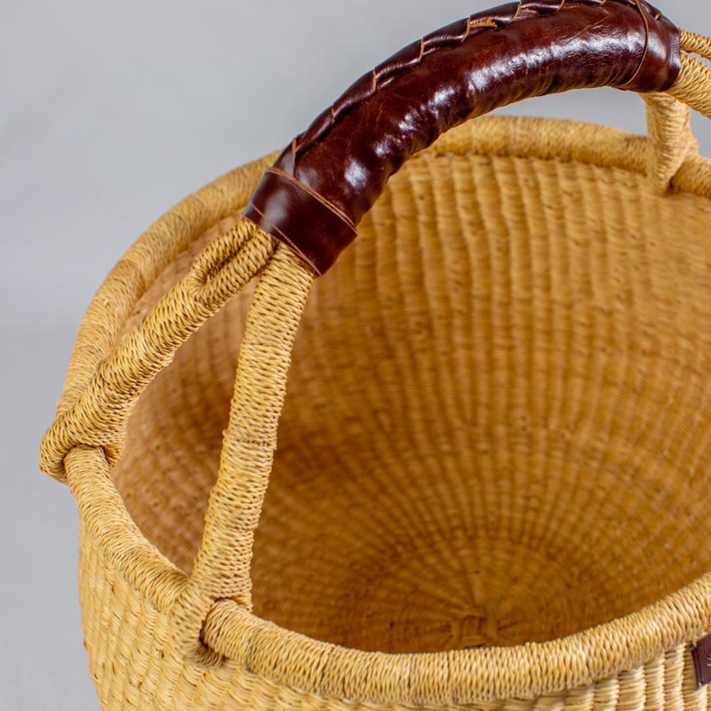 Design Dua Bolga Wicker Decorative Basket, Brown