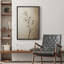 Cerisier en fleurs, neutre, impression florale d'inspiration zen - reproduction d'art sur toile encadrée-115624838-115624837