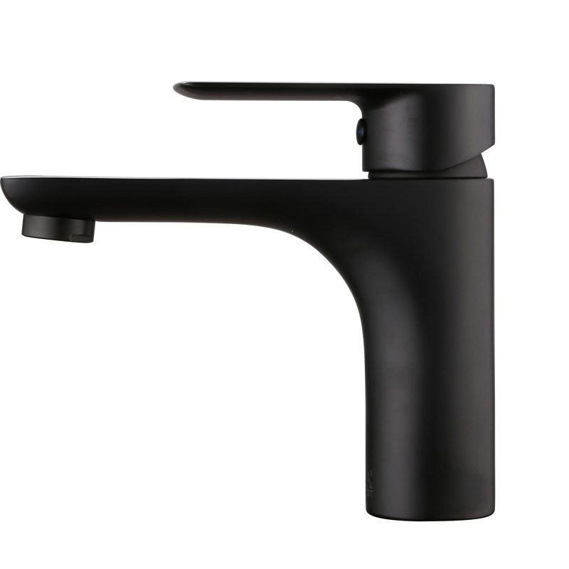 Single-Hole Single-handle Bathroom Faucet, Black