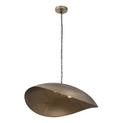 Luminaire suspendu en laiton antique Rouveroy