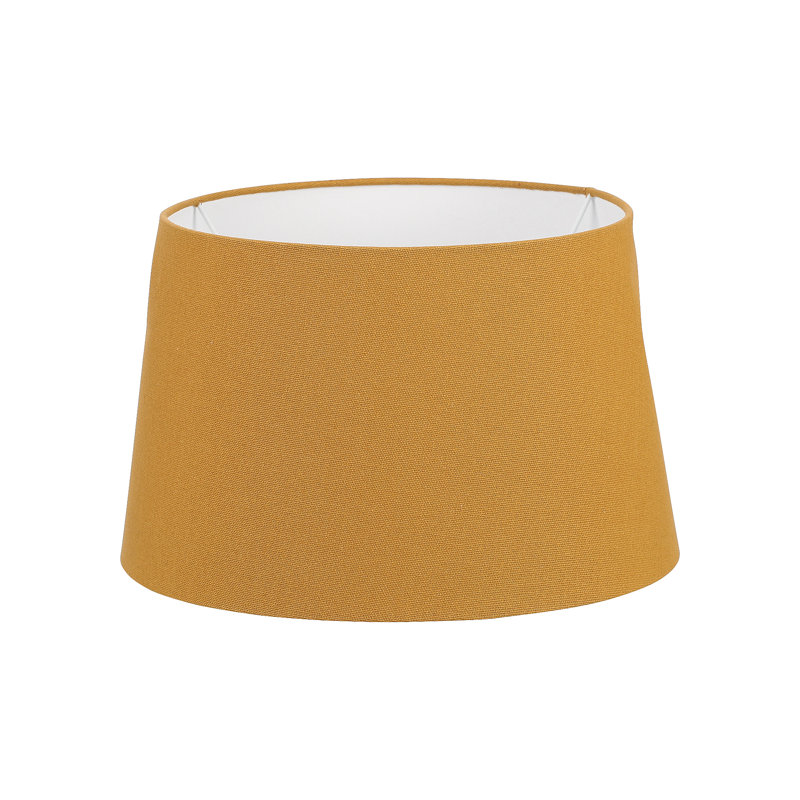 Lorin Cotton Empire Lamp Shade, Mustard, 24cm H x 34cm W x 40cm D