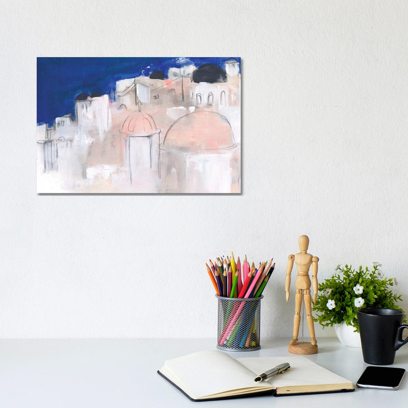 Mediterranean Blue II by Jennifer Paxton Parker - Wrapped Canvas Painting, 20.32cm H x 30.48cm W x 1.91cm D