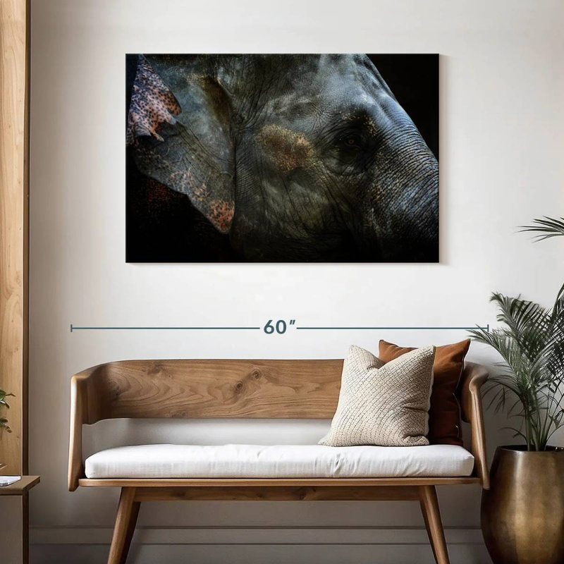 Asian Elephant Eye, 30" H x 45" W