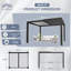 Pergola en aluminium avec toit à persiennes réglable l 12 pi x P 10 pi-132835113