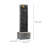 Teamson Home 98 cm Contemporary Outdoor LED Waterfall Fountain with Pebble Base, Gray/Black