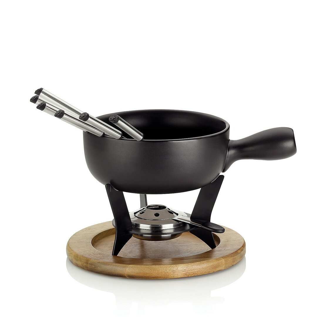 2 L Fondue-Set Land aus Keramik