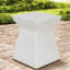 Tables de patio robustes, décor moderne blanc compact Mgo pour l'extérieur