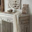 French solid wood retro art distressed fireplace decorative cabinet