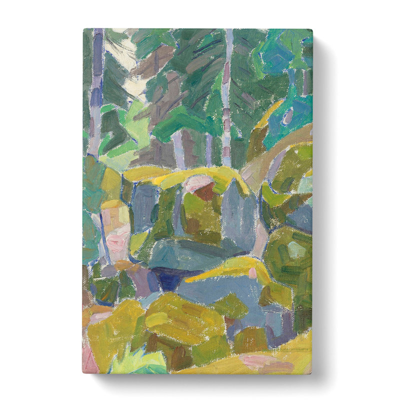 Landscape With Trees by Alexander Bogomazov - Wrapped Canvas, 76cm H x 50cm W x 3cm D