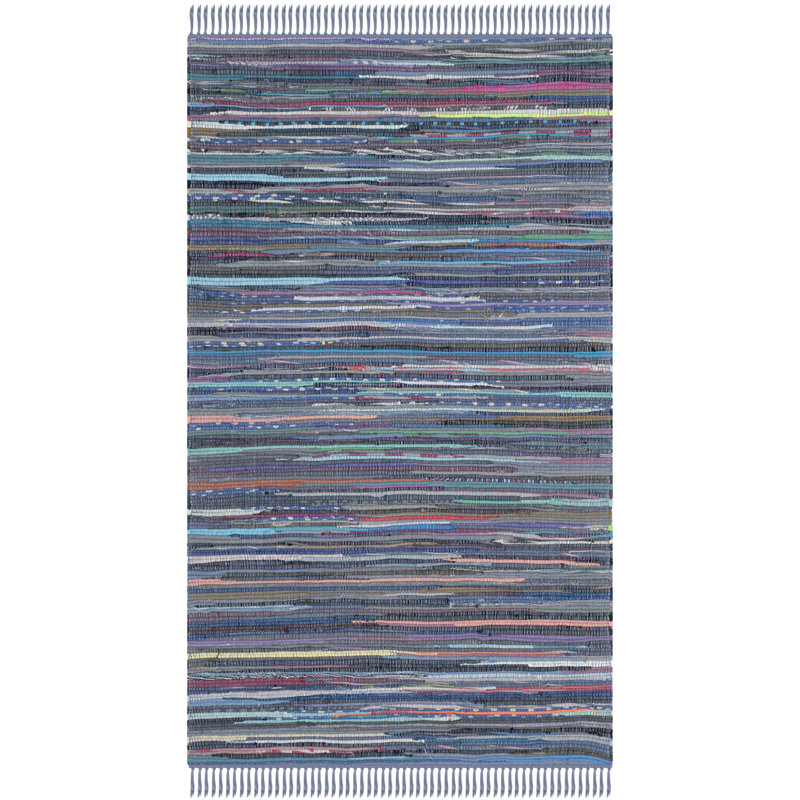 Sue Cotton Hand Woven Area Rug, Rectangle 91 x 152cm