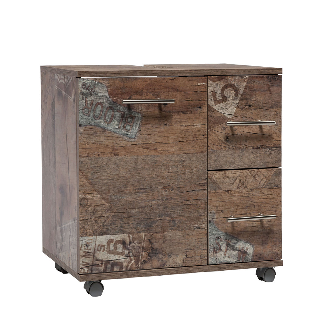 Sofia 65Cm W x 60Cm H x 32Cm D Free-Standing Back to Wall Toilet Unit