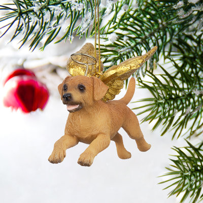 Golden Retriever Dog Angel Hanging Figurine