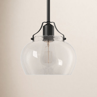 Brooklawn Single Light Glass Dimmable Pendant