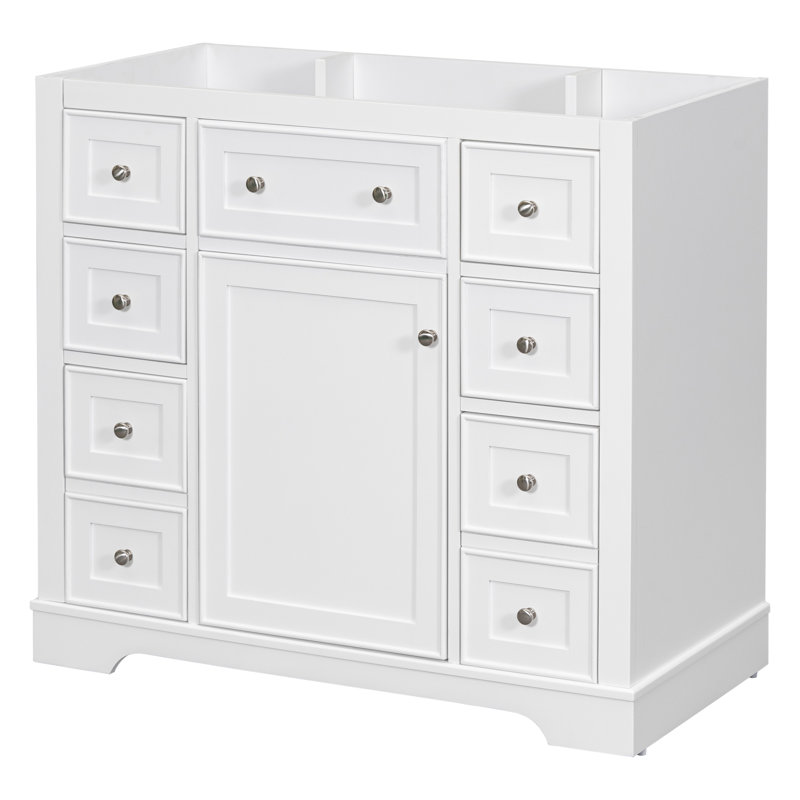 35.6'' Single Bathroom Vanity Base Only, White