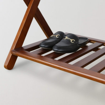 Luggage Rack, Walnut, Solid Wood(Walnut)