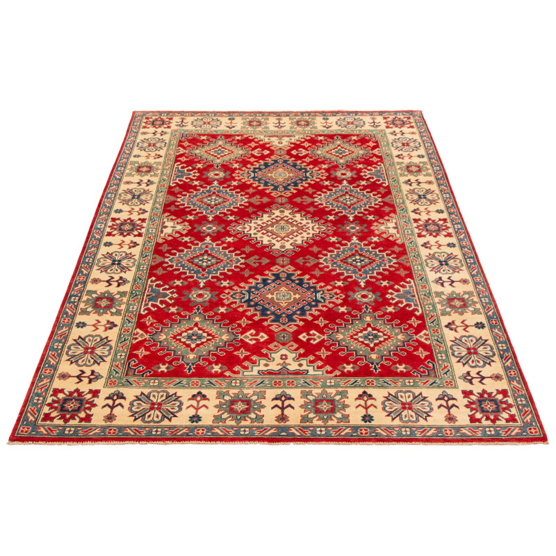 Tapis unique en laine noué à la main 6 pi 8 po x 9 pi 10 po nouvel âge Odyssefs