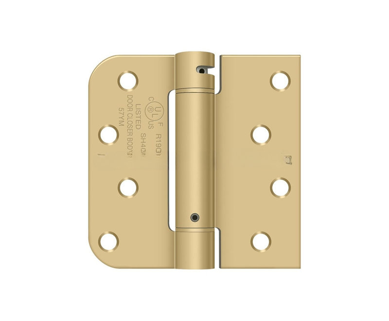 Steel Hinge, Brushed Brass