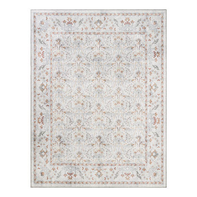 Lurene Performance Chenille Floral Indoor Rug